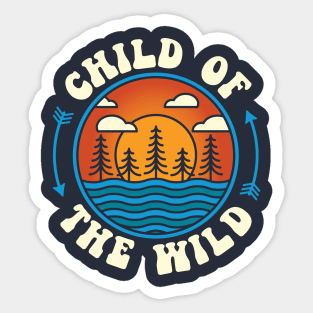 Camping Child of The WIld Sticker